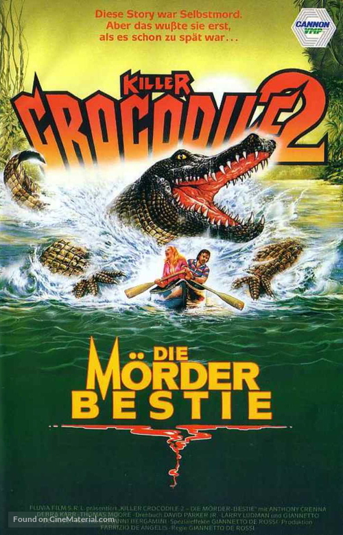 Killer Crocodile II - German VHS movie cover