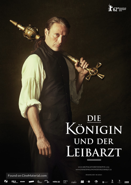 En kongelig aff&aelig;re - German Movie Poster