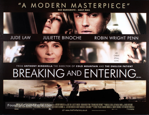 Breaking and Entering - British Movie Poster