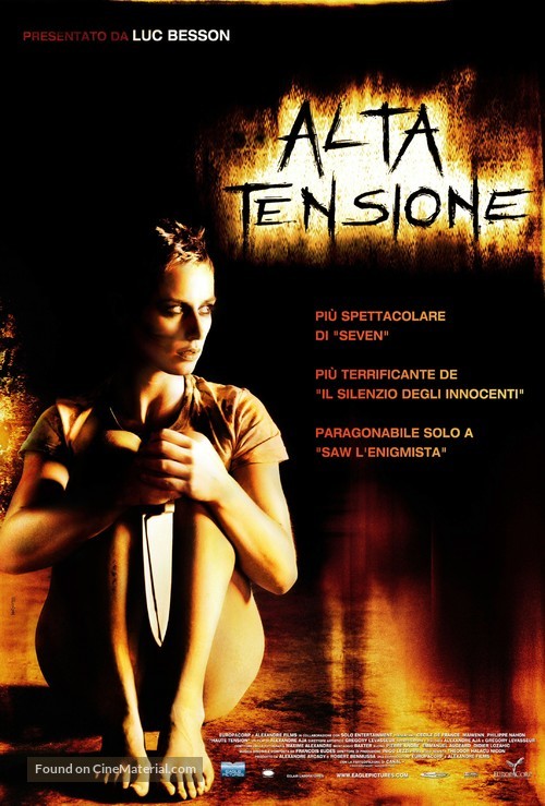 Haute tension - Italian Movie Poster