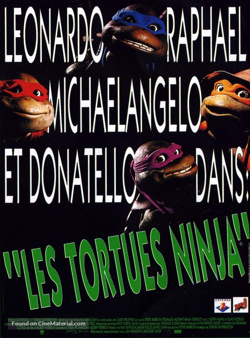 Teenage Mutant Ninja Turtles - French Movie Poster