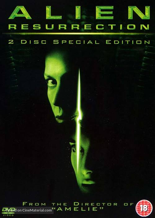 Alien: Resurrection - British DVD movie cover