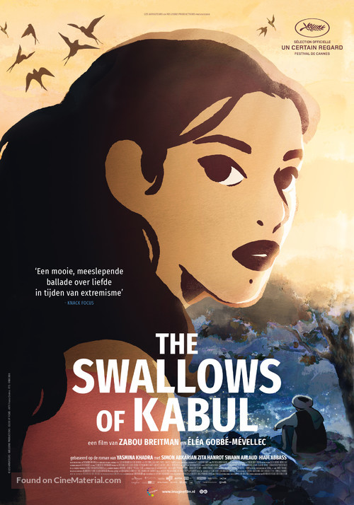 Les hirondelles de Kaboul - Dutch Movie Poster