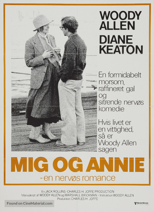 Annie Hall - Danish Theatrical movie poster