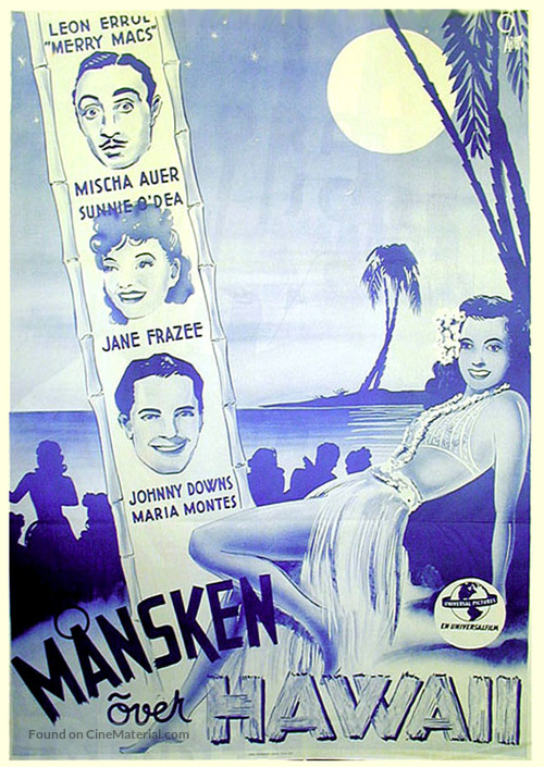 Moonlight in Hawaii - Swedish Movie Poster