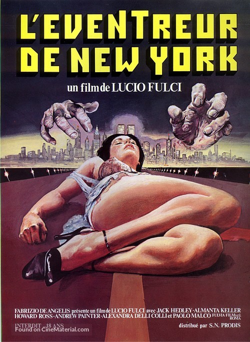Lo squartatore di New York - French Movie Poster