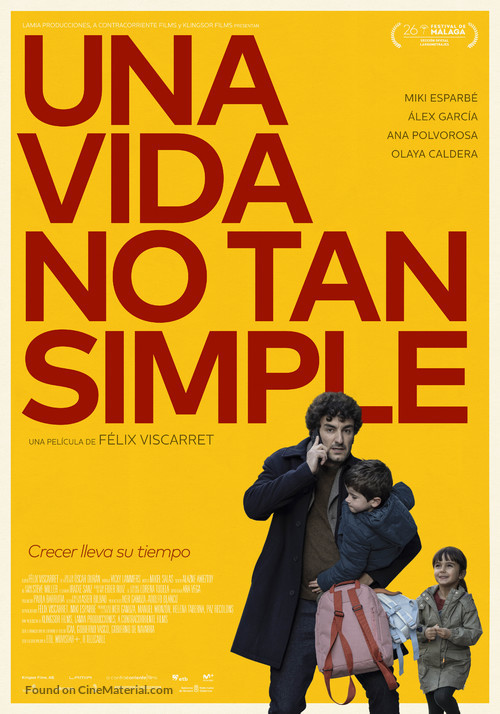 Una vida no tan simple - Spanish Movie Poster