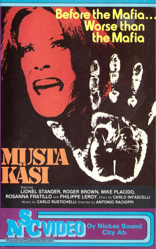 La mano nera - prima della mafia, pi&ugrave; della mafia - Finnish VHS movie cover