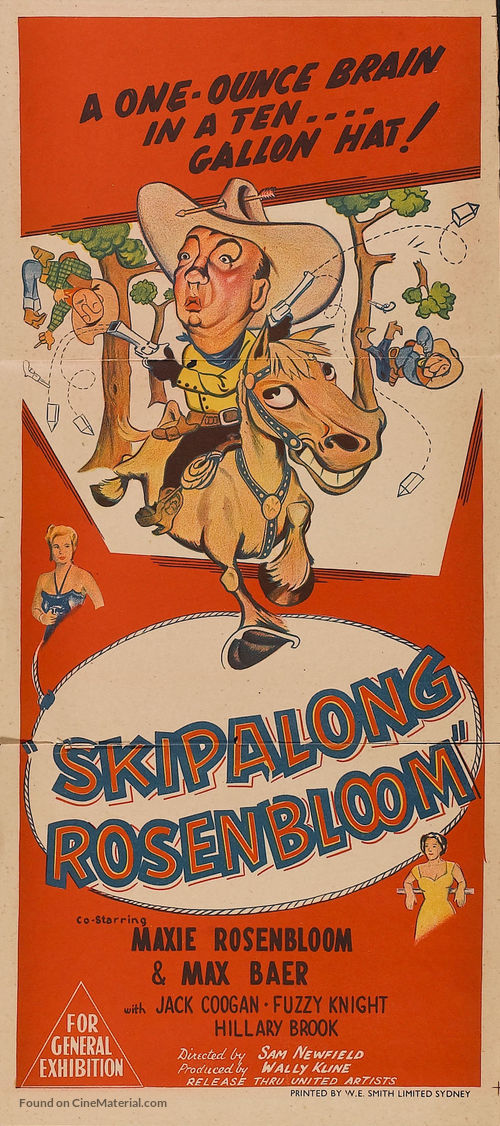 Skipalong Rosenbloom - Australian Movie Poster