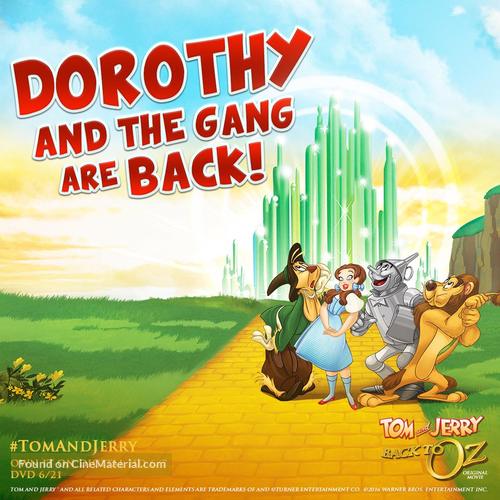 Tom &amp; Jerry: Back to Oz - Video release movie poster