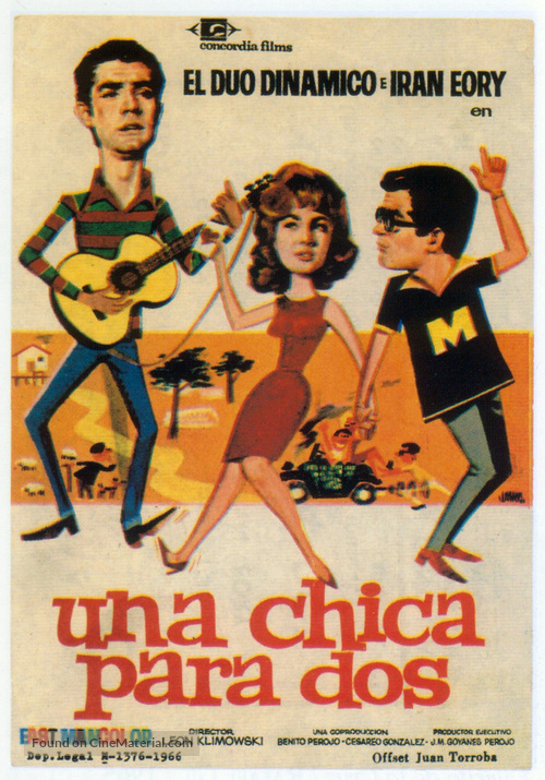Chica para dos, Una - Spanish Movie Poster