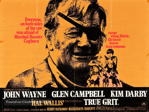 True Grit - British Movie Poster