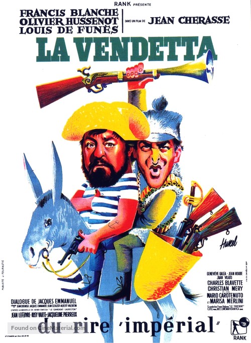 La vendetta - French Movie Poster