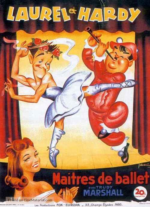 The Dancing Masters - French Movie Poster