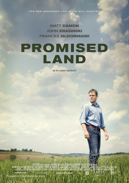 Promised Land - German Movie Poster