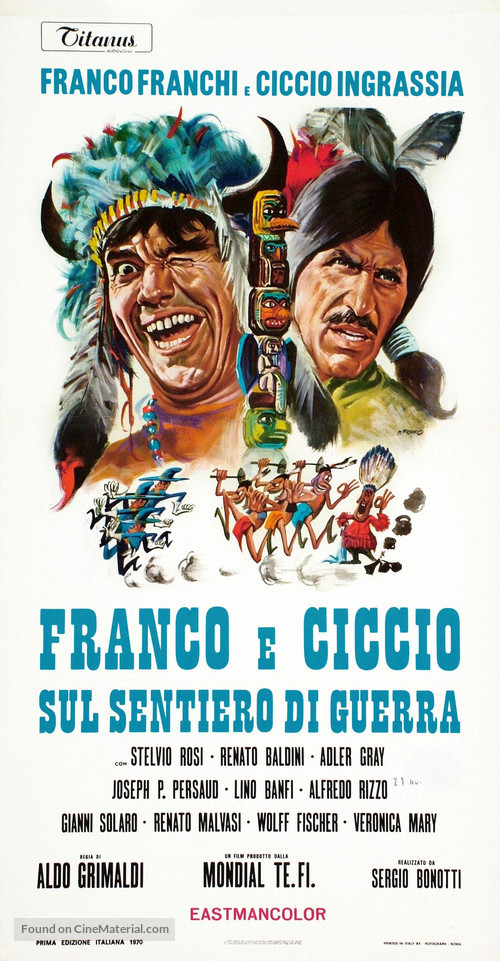 Franco e Ciccio sul sentiero di guerra - Italian Movie Poster