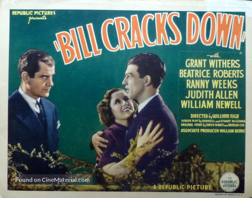 Bill Cracks Down - Movie Poster