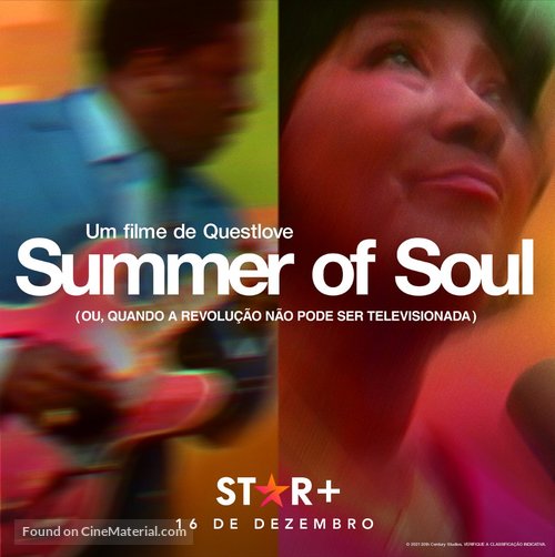 Summer of Soul (...Or, When the Revolution Could Not Be Televised) - Brazilian Movie Poster