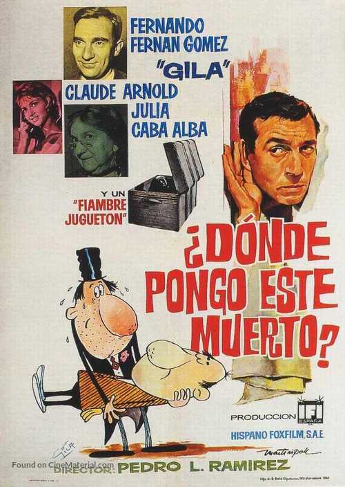 &iquest;D&oacute;nde pongo este muerto? - Spanish Movie Poster