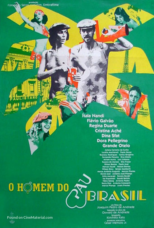 Homem do Pau-Brasil, O - Brazilian Movie Poster