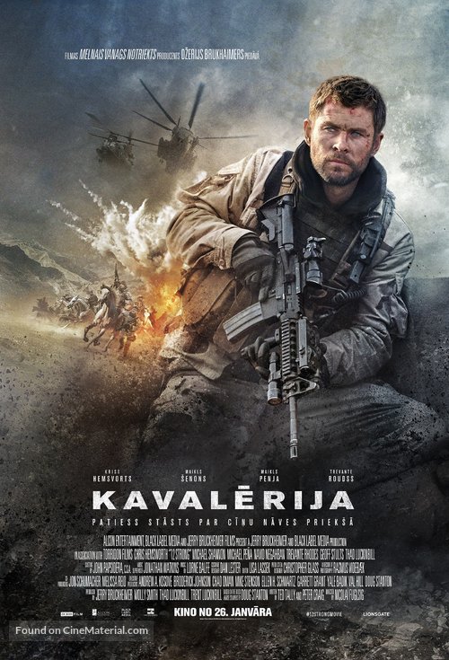 12 Strong - Latvian Movie Poster