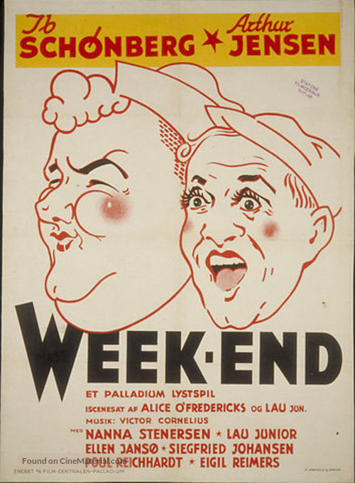 Week-end - Danish Movie Poster