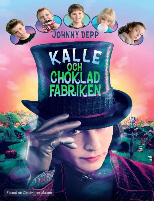 Charlie and the Chocolate Factory - Swedish Blu-Ray movie cover