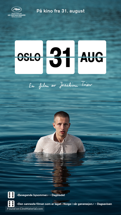 Oslo, 31. august - Norwegian Movie Poster