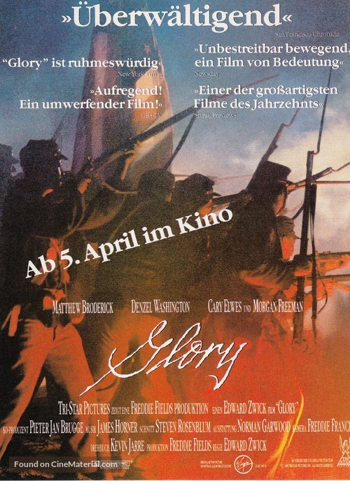 Glory - German Movie Poster