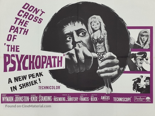 The Psychopath - British Movie Poster