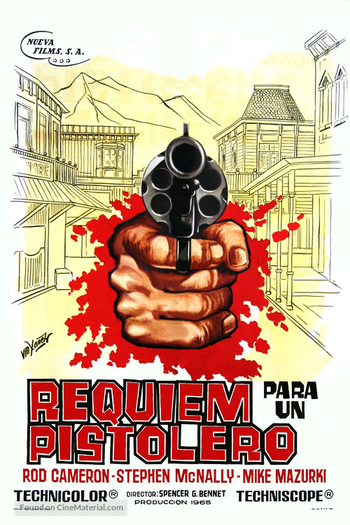 Requiem for a Gunfighter - Spanish Movie Poster