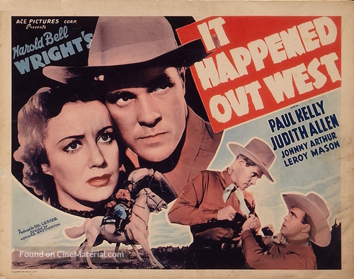 It Happened Out West - Re-release movie poster
