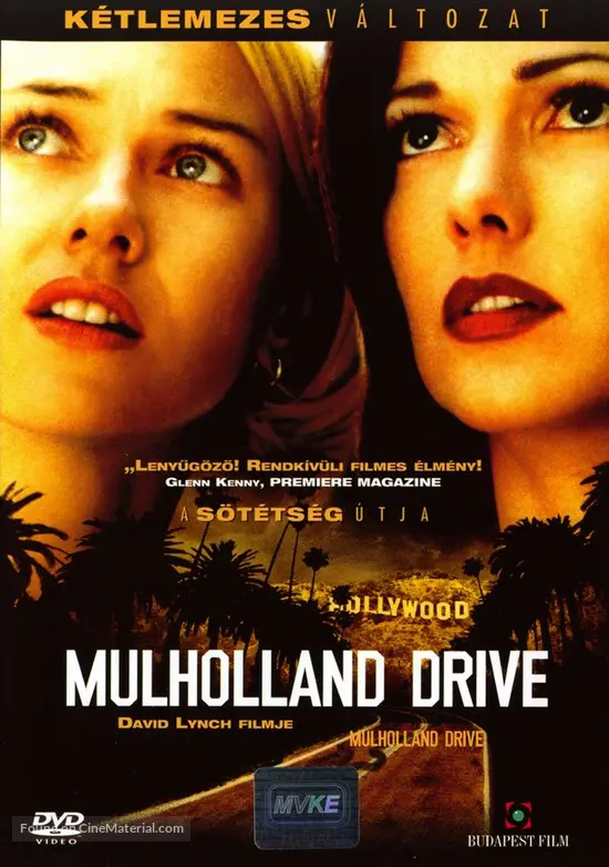 Mulholland Dr. - Hungarian DVD movie cover