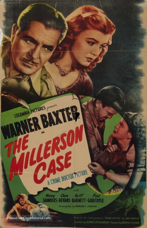 The Millerson Case - Movie Poster