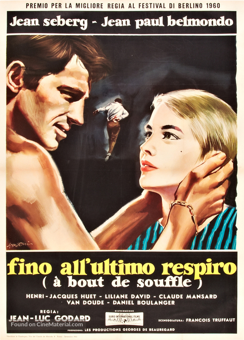 &Agrave; bout de souffle - Italian Movie Poster