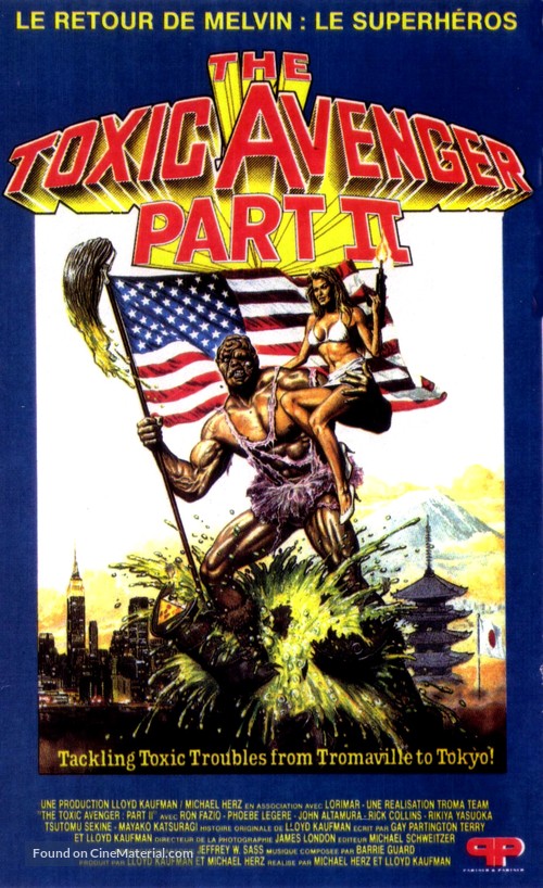 The Toxic Avenger, Part II - French VHS movie cover