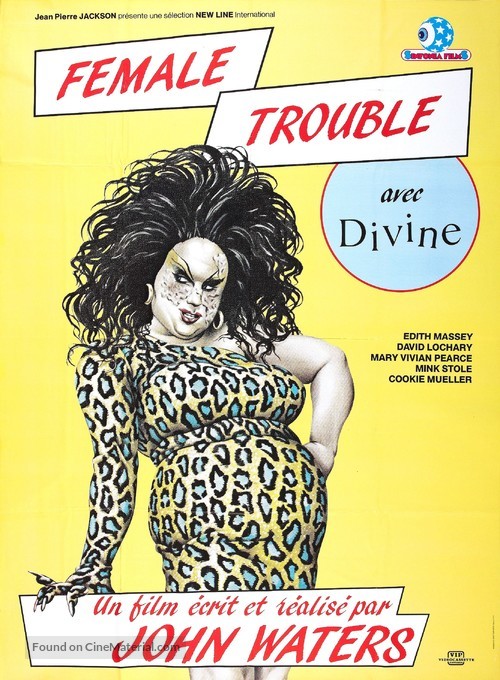 Female Trouble - French Video release movie poster