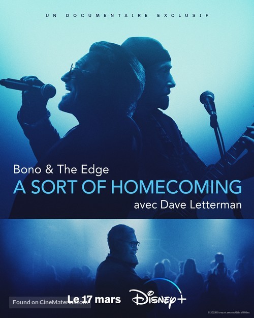 Bono &amp; The Edge: A Sort of Homecoming, with Dave Letterman - French Movie Poster