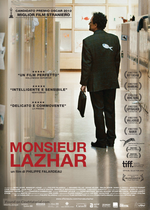 Monsieur Lazhar - Italian Movie Poster