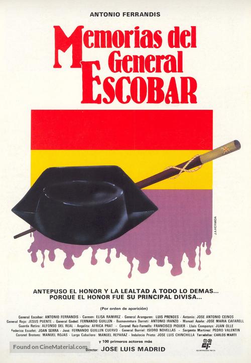 Memorias del general Escobar - Spanish Movie Poster