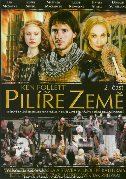 &quot;The Pillars of the Earth&quot; - Czech DVD movie cover