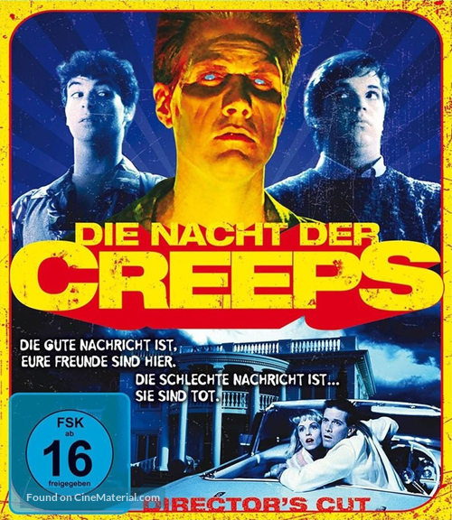 Night of the Creeps - German Blu-Ray movie cover