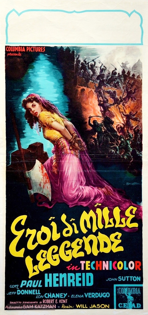 Thief of Damascus - Italian Movie Poster