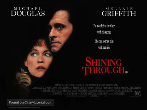 Shining Through - British Movie Poster