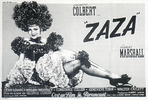 Zaza - French Movie Poster