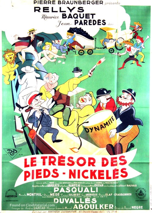 Le tr&eacute;sor des Pieds-Nickel&eacute;s - French Movie Poster