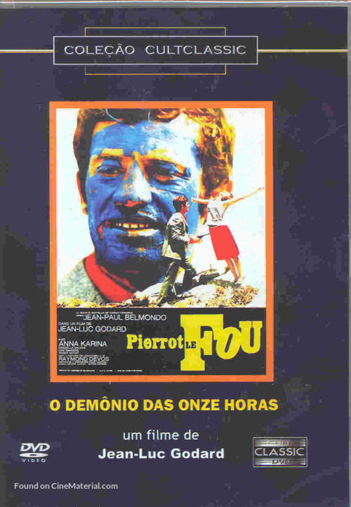 Pierrot le fou - Brazilian DVD movie cover