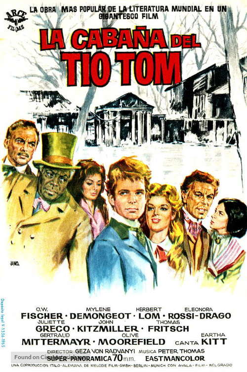Onkel Toms H&uuml;tte - Spanish Movie Poster