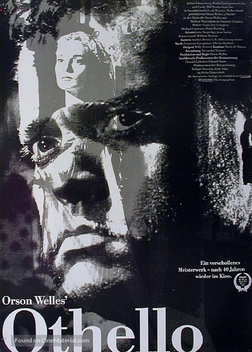 The Tragedy of Othello: The Moor of Venice - German Movie Poster