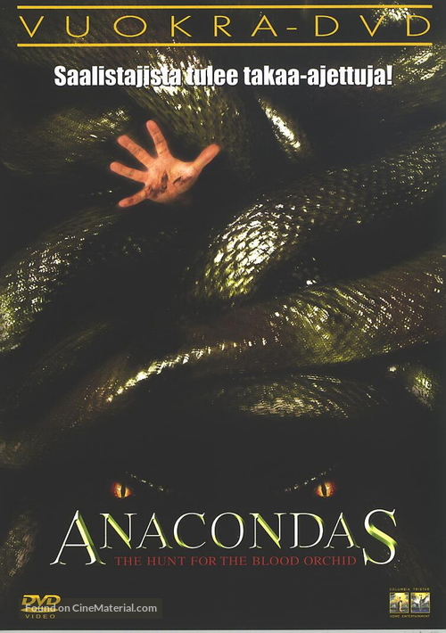 Anacondas: The Hunt For The Blood Orchid - Finnish DVD movie cover